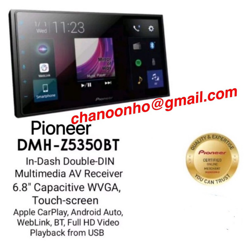 PIONEER DMH-Z5350BT - CAPACITIVE TOUCH-SCREEN MULTIMEDIA PLAYER WITH ...