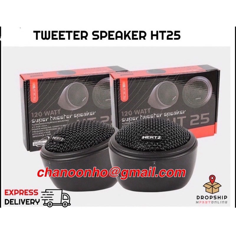 TWEETER SPEAKER HT-25 HT25 CAR AUDIO SPEAKER HERTZ 120WATT 92dB 4OHM ...