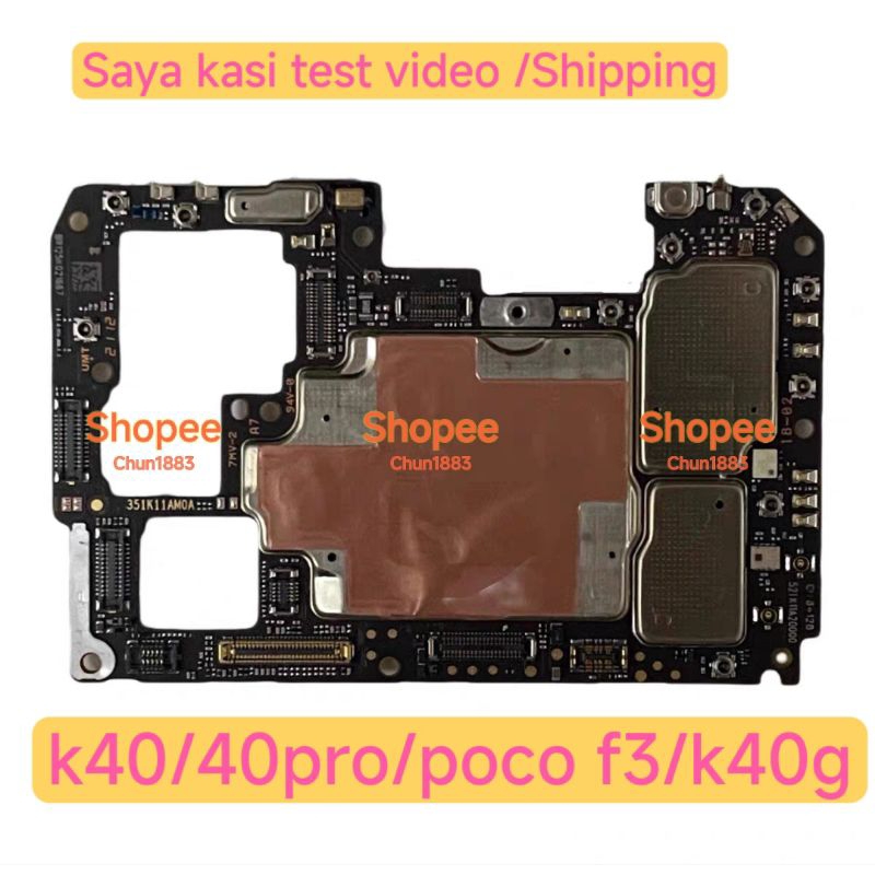 Original Redmi k40 k40 pro k40 gaming poco f3 motherboard 主板 | Shopee ...