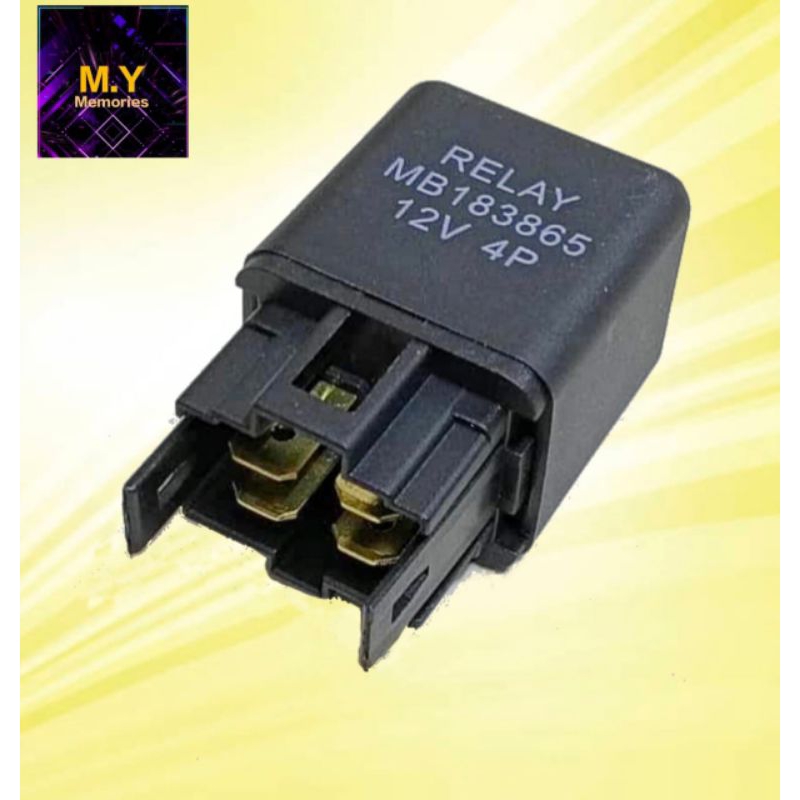 Relay Fuel Pump, Relay Air Cond Saga,Wira, Kelisa,Kenari (4pin)(12volt