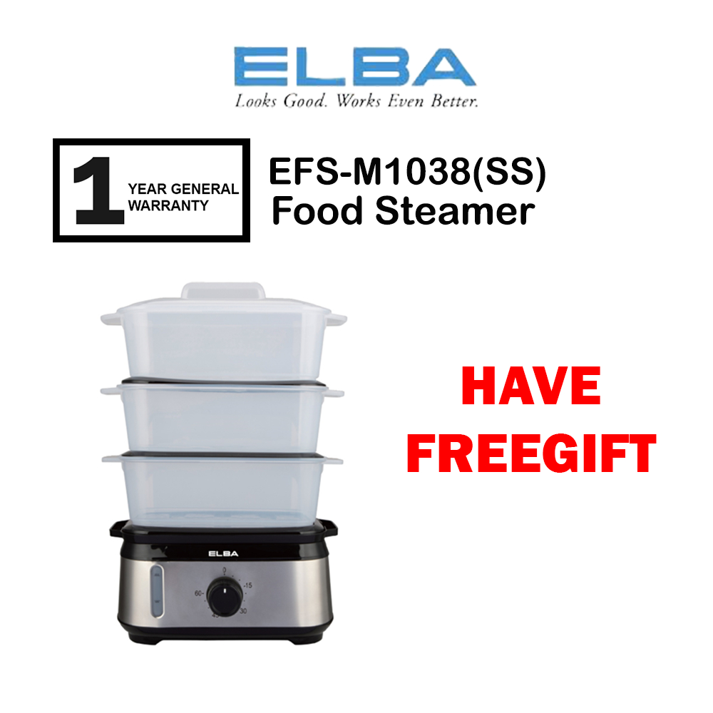 Elba 10L Food Steamer EFS-M1038(SS) With Removable Steam Tray ...