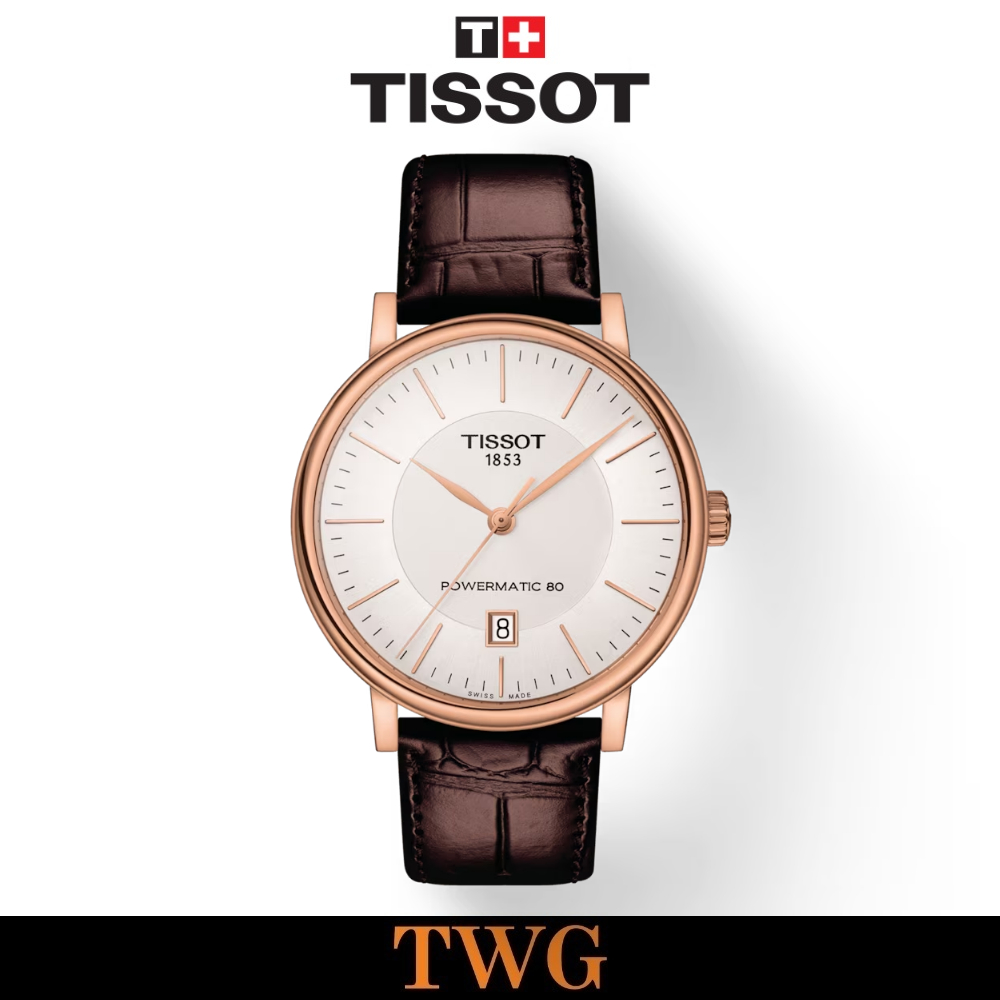 Tissot Carson Powermatic 80 Uomo – Orologio Automatico 40mm In Acciaio PVD Oro Rosa - Modello T122.407.22.033.00