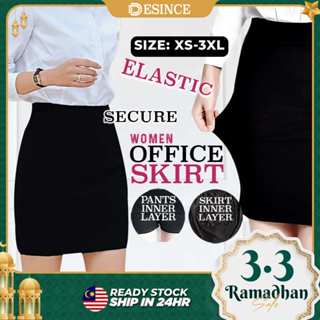 Formal OL Skirt Pencil Stretchable Slim Fit Short Long Skirt Non