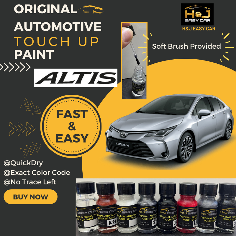 TOYOTA COROLLA ALTIS Automotive Original COLOR CODE Touch Up Paint 10ML ...