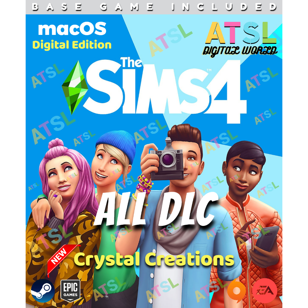 The Sims 4 ALL DLC ONLINE + Crystal Creations Stuff Pack [macOS | EA ...