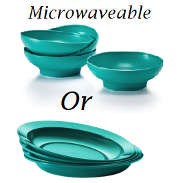 *4pcs*Raya 2024*Tupperware Gourmet Plate 550ml /Blossom Bowl 600ml ...