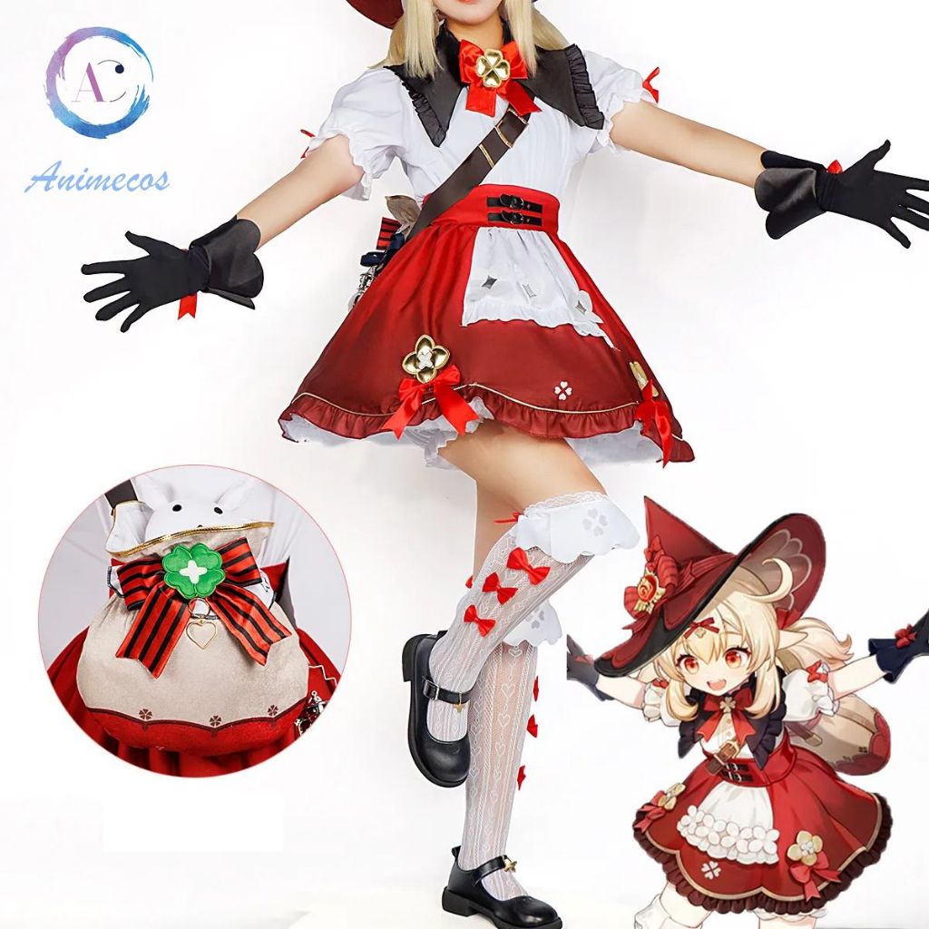 Genshin Impact Klee Blossoming Starlight Cosplay Costume for Kids Dress ...