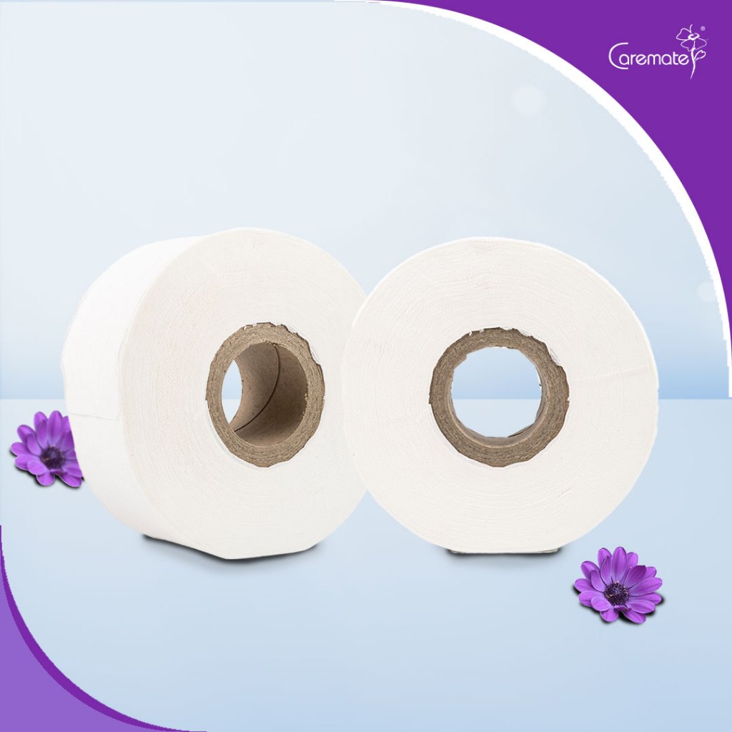 Caremate Jumbo Roll Tissue 130 Meter x 2 Ply | Tisu Tandas Jumbo Office ...