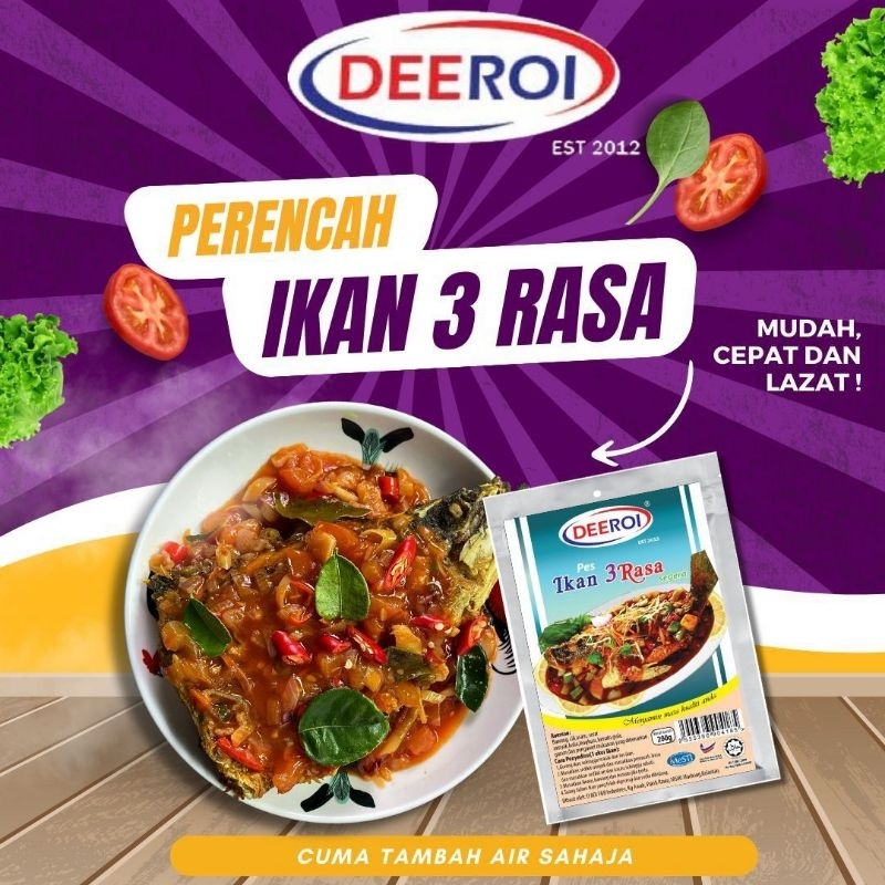 Pes Ikan Tiga Rasa Deeroi | Shopee Malaysia