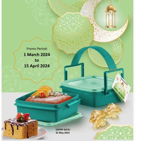 2024 Tupperware Raya Cake Gift Set Small Goody Box Cookies Cream Cake ...
