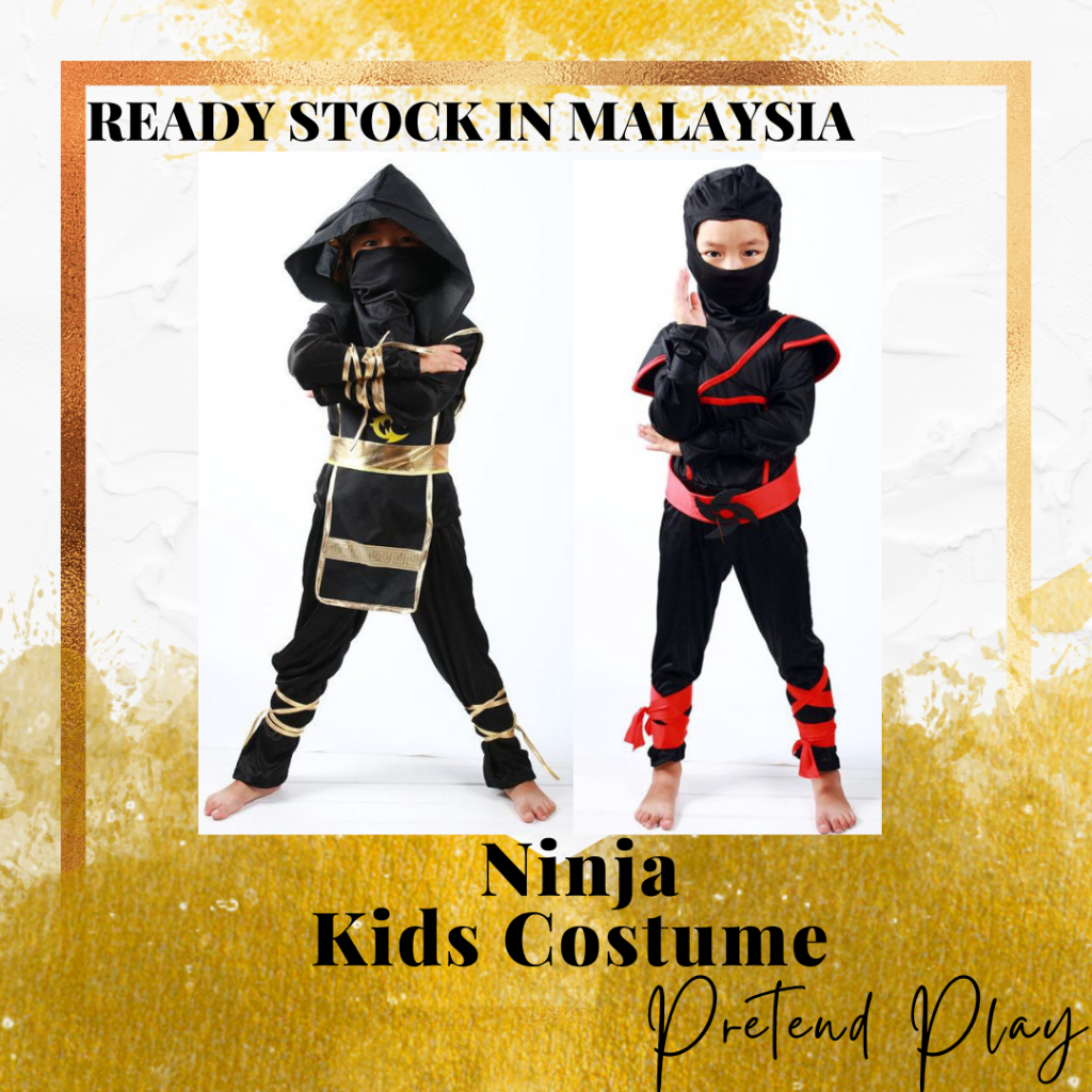 Kids Costume - Role Play Animation For Anime Ninja Samurai Kostum Ninja ...