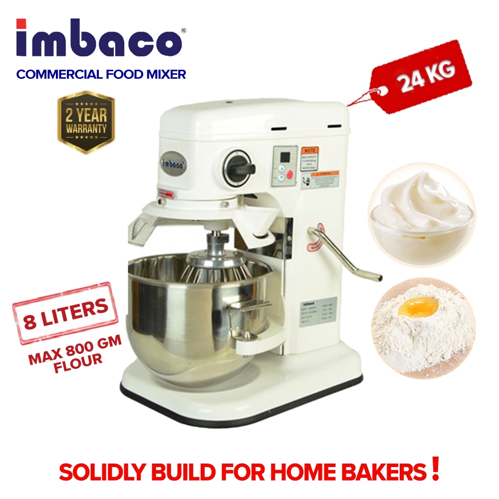 Imbaco Heavy Duty Commercial Food Mixer 8L Stand Mixer Bread Dough