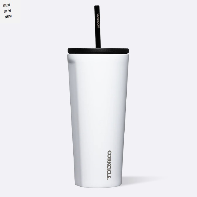 CORKCICLE COLD CUP INSULATED TUMBLER 24OZ GLOSS WHITE (700ml