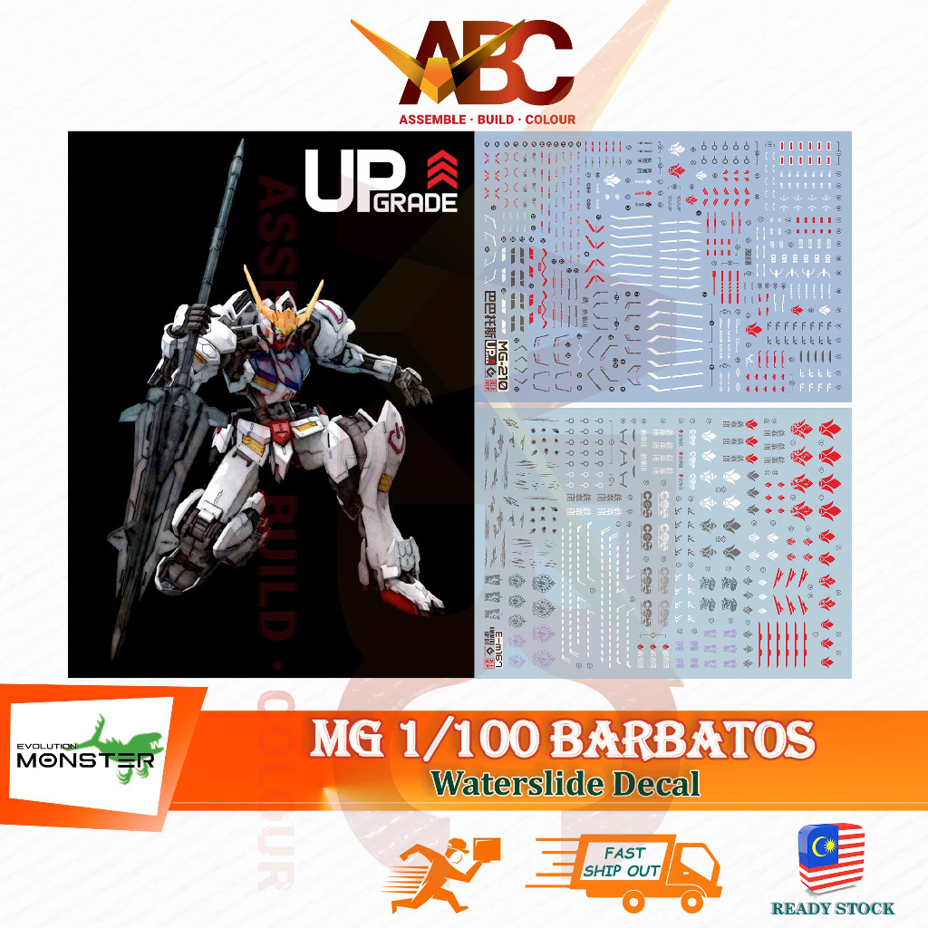 (Evo Monster) Waterslide Decal - MG 1/100 Barbatos /Expansion Part ...