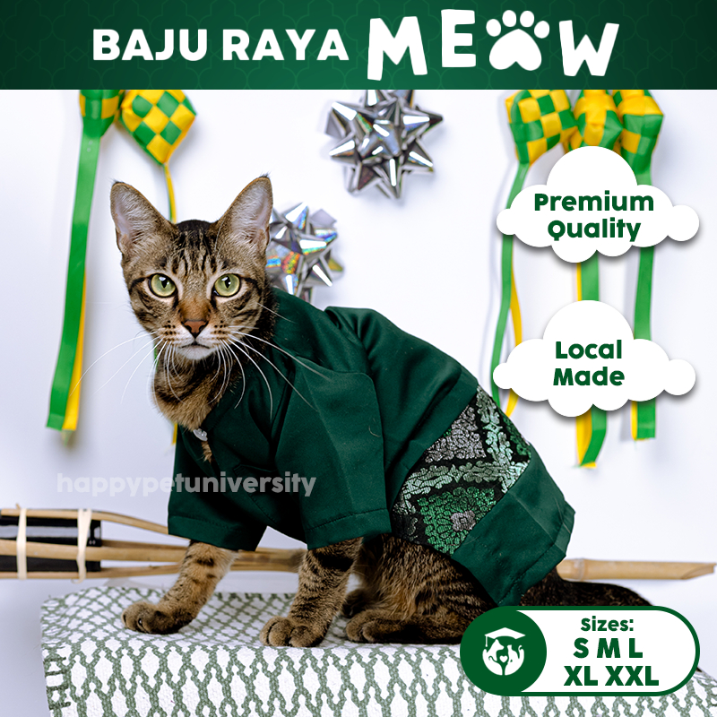 [BUATAN MAS] GREEN Premium Baju Melayu Kucing Baju Kurung Baju Raya ...