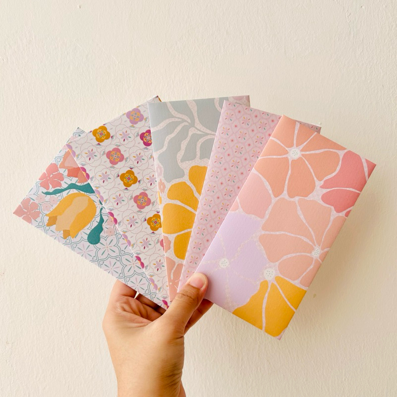 Scallop Sampul Raya 2024 / Raya Money Packets with Peranakan Pattern ...