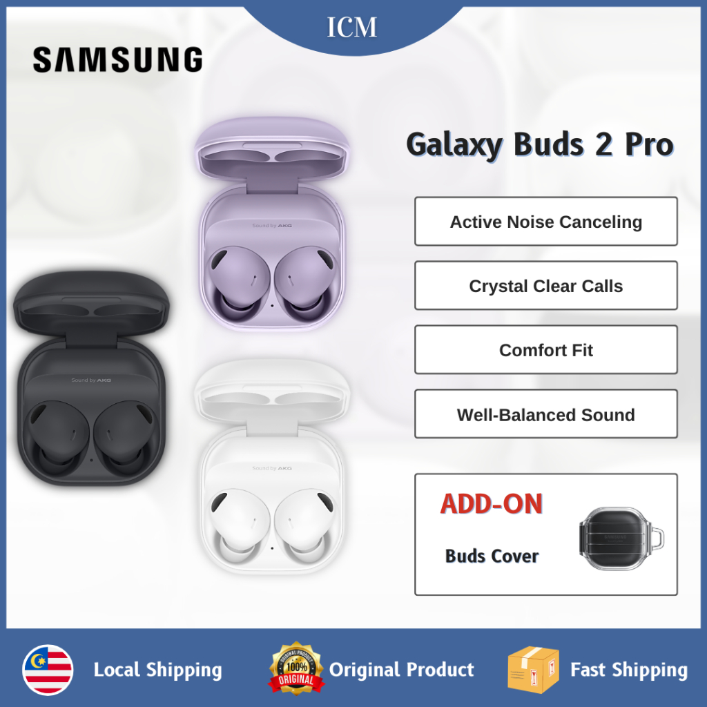 SAMSUNG Galaxy Buds 2 Pro (SM-R510) ANC | Bluetooth 5.3 | Ergonomic ...