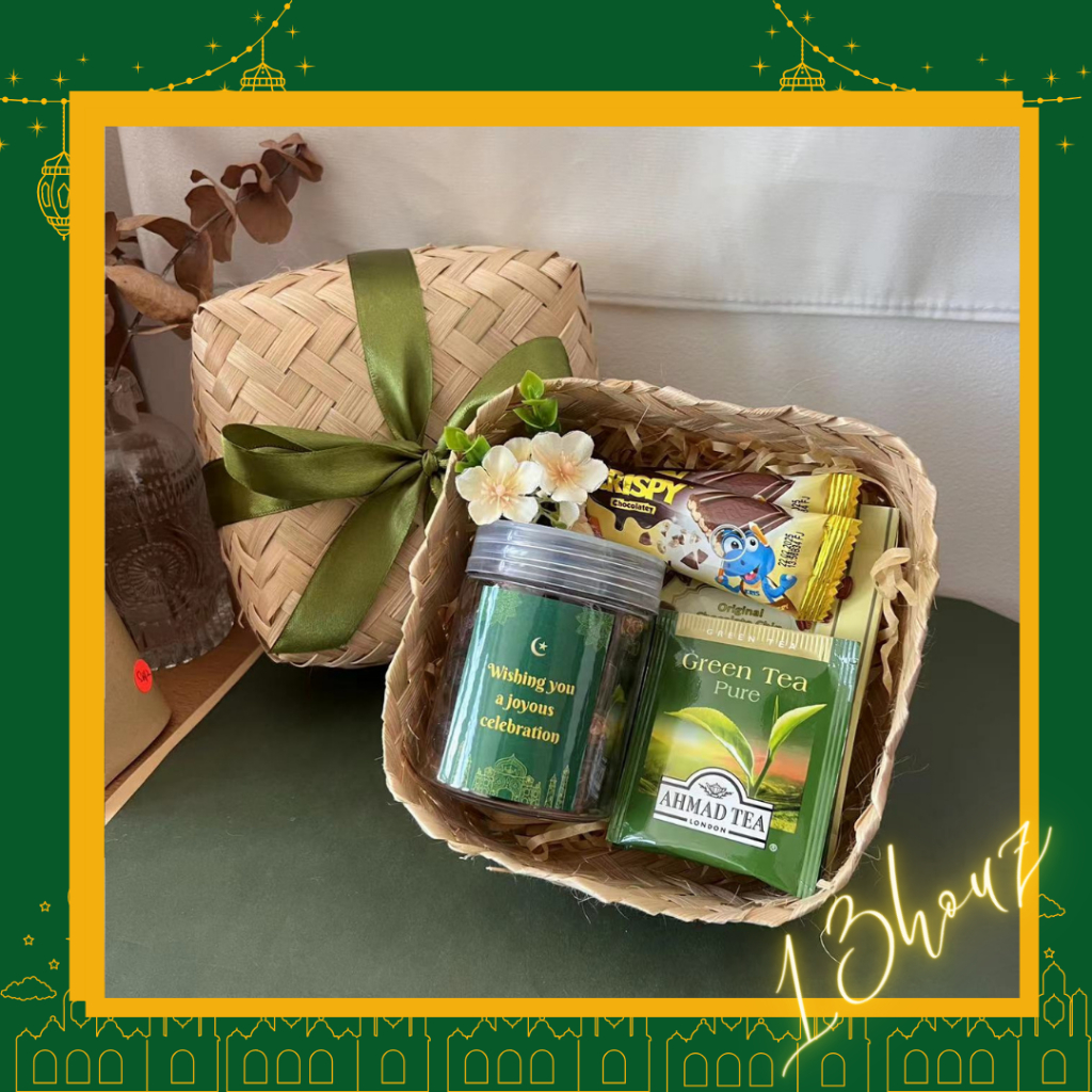 【Ready Stock】Bamboo Basket Hadiah Raya, Hadiah Ramadan 2024, Kurma Gift ...