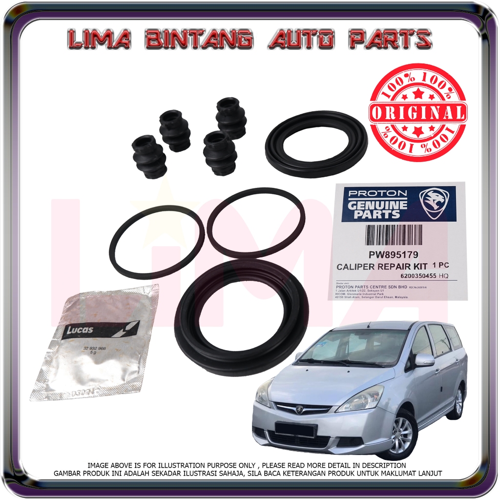 Proton Exora Cps , Cfe , Bold Turbo Front Brake Caliper Pump Repair Kit
