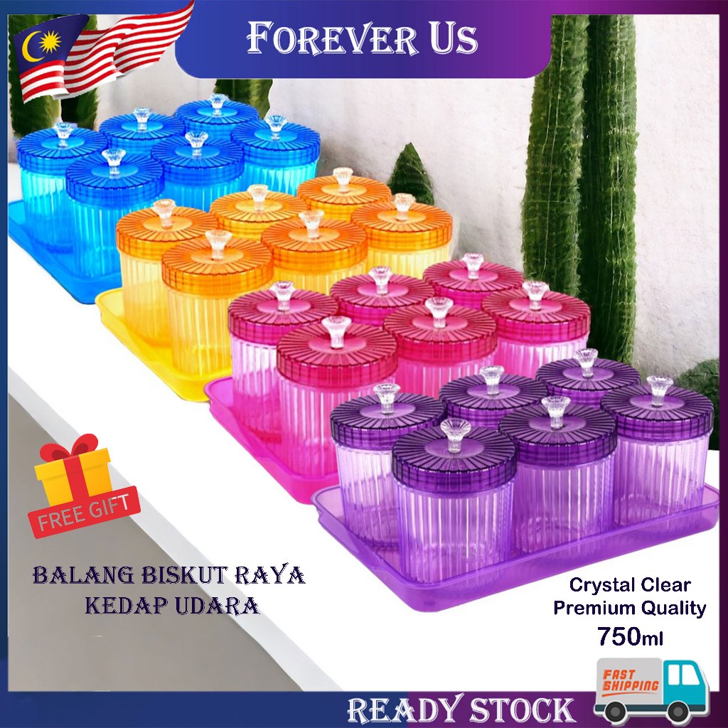 Bekas Kuih Raya Set / Cookies Container Set / Bekas Kuih Raya / Balang ...