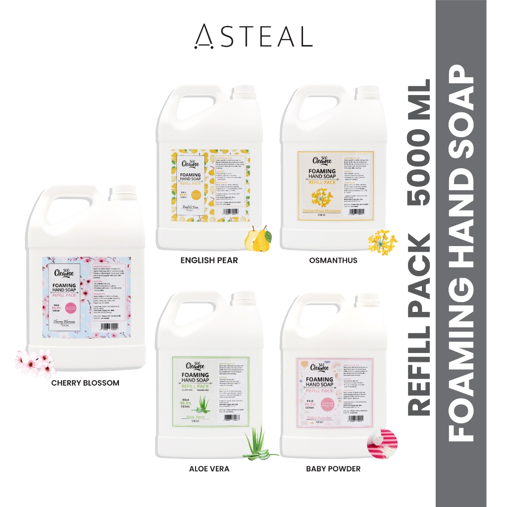 Cleanse360 Flower Stamp Bubble Foaming Hand Soap Refill Pack (Sulfate