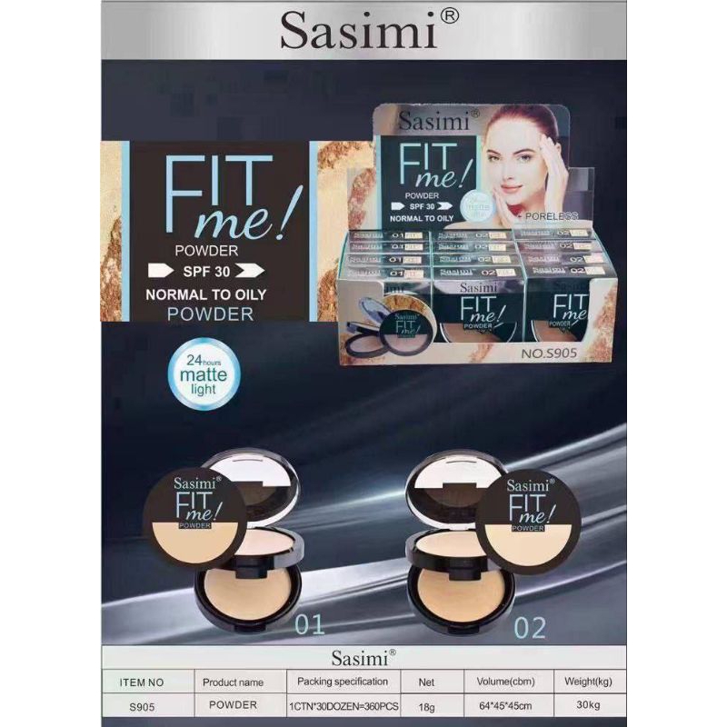 SASIMI BB fit me 2in1 COMPACT POWDER BOX 12PCS | Shopee Malaysia