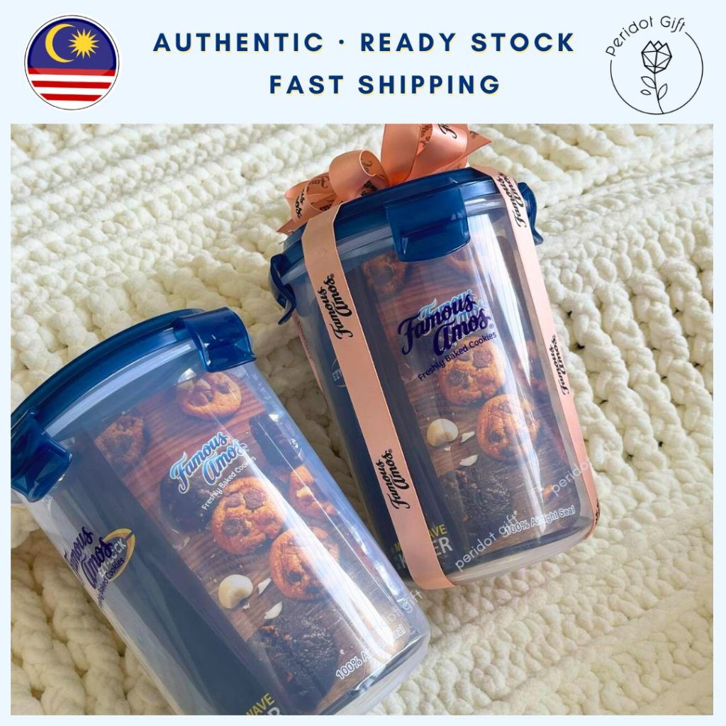 Famous Amos 240g Fresh Cookies - EzyLock Container Tupperware Gift Set ...