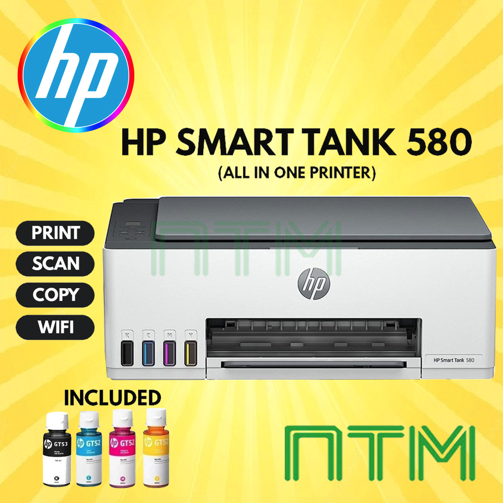 HP Ink Tank Wireless HP SMART TANK 580 (WIRELESS) PRINT | COPY | SCAN ...