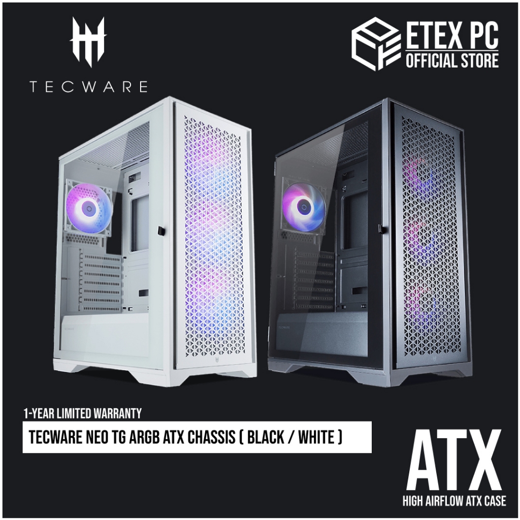 Tecware Neo Tg Argb Atx Chassis Black White Twca Neo Bkom Twca Neo Whom Shopee Malaysia