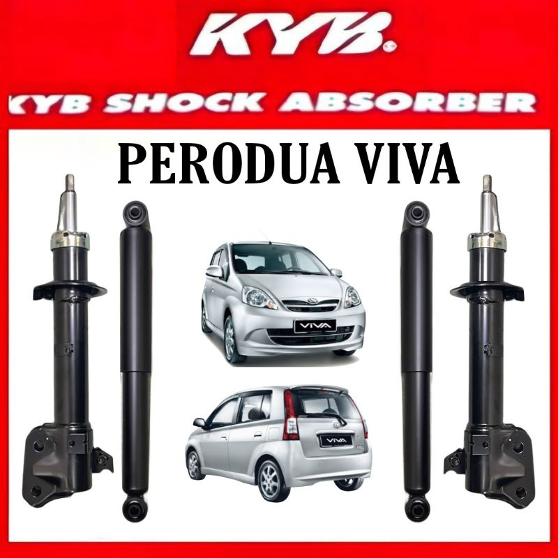 CS KYB PERODUA VIVA ALL ABSORBER FRONT / REAR KYB NEW ORIGINAL GAS ...