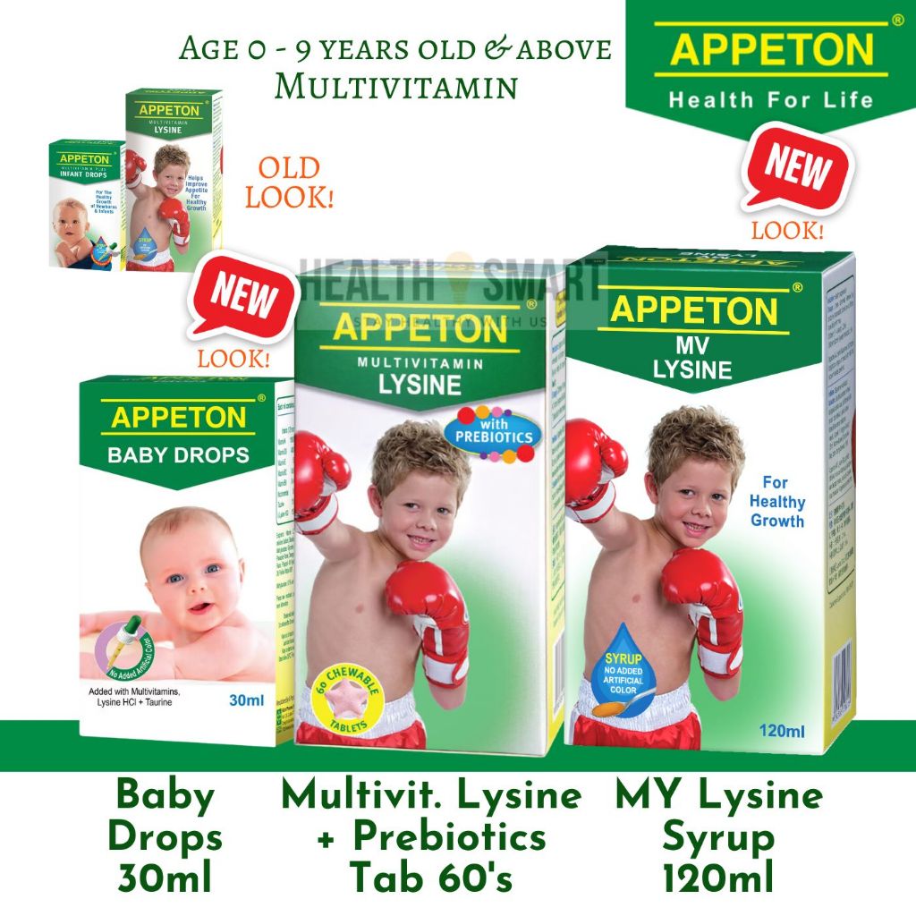 Appeton MV Lysine With Prebiotics Tablet 60's / Appeton Multivitamin