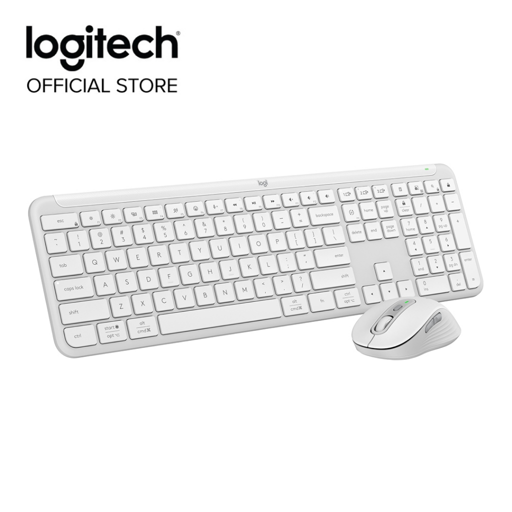 Logitech MK950 Signature Slim Wireless Keyboard and Mouse Combo, Sleek ...