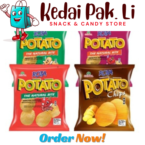 [KPL] Rota Potato Chips 70gm (HotSpicy/Barbecue/Tomato/Original ...