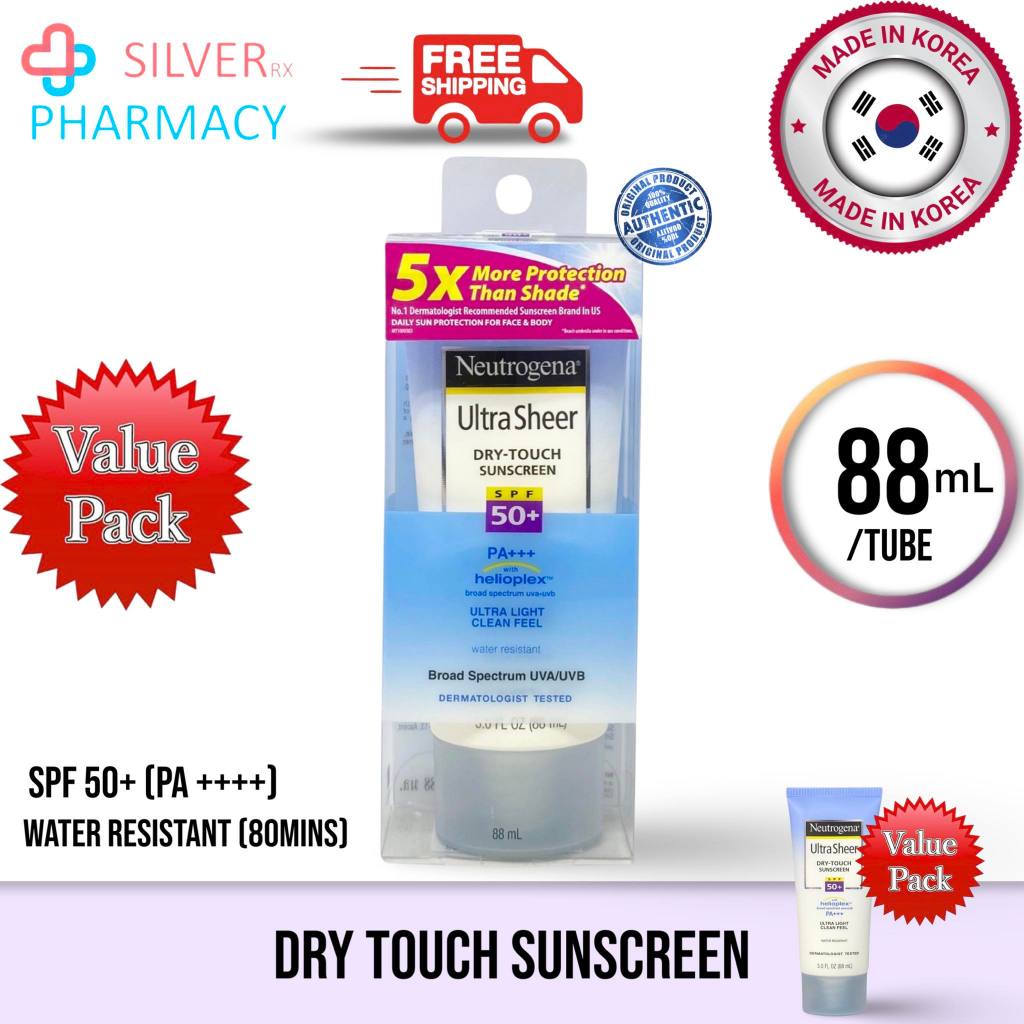 Neutrogena Ultra Sheer Dry Touch Sunscreen Spf 50 88ml Shopee Malaysia