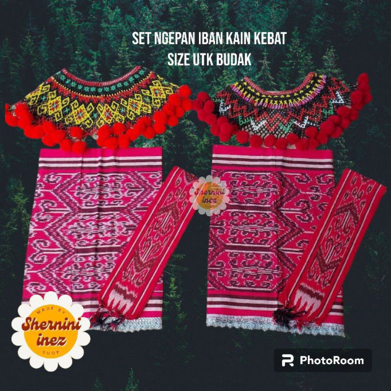 Set Kain Kebat 3 item Ngepan Iban Budak Kecil umur 2-8 tahun | Shopee ...