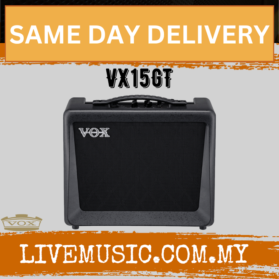 Vox VX15 GT 15 Watt 1x6.5 Digital Modelling Amp Amplifier Guitar With ...