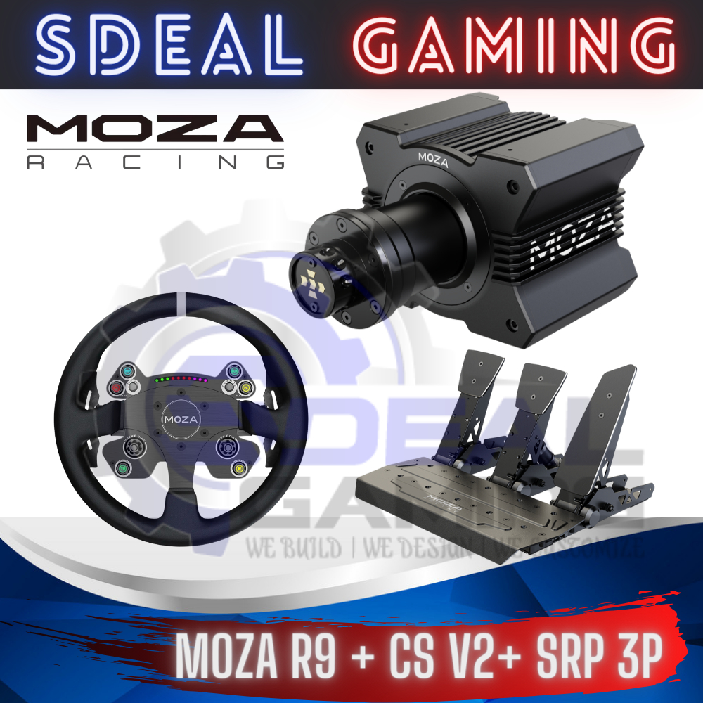 [V3] MOZA RACING R9 V3 DIRECT DRIVE (9NM) BASE COMPLETE ECO SYSTEM CS ...