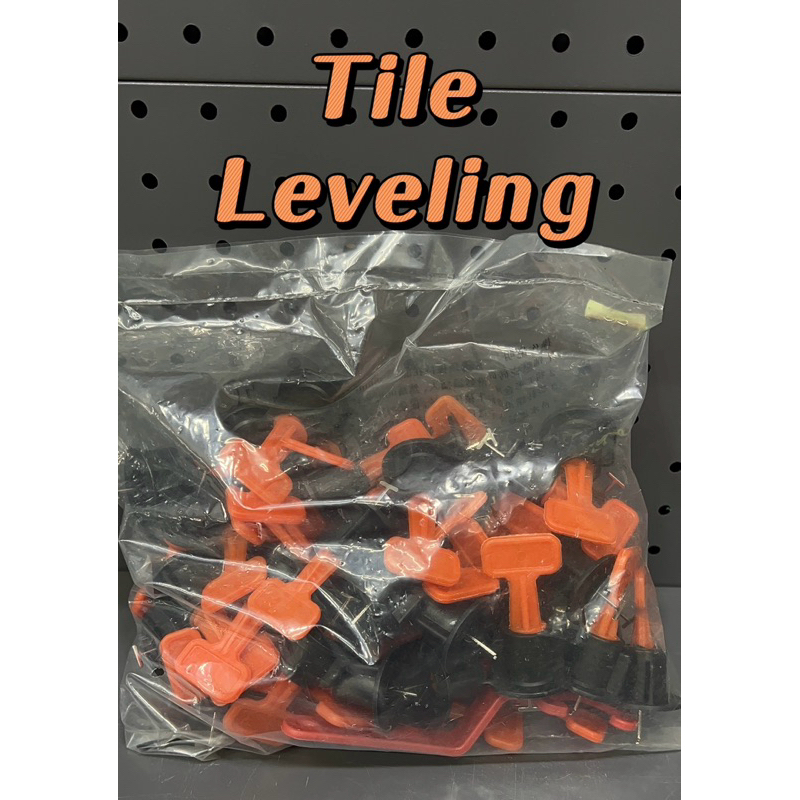 50 Pieces 1/16'' Red Tile Leveling System 3 Side Spacers Cross And T-Shaped Ceramic Floor Wall Tools Leveling Clips, Leveling Clips, Wedges