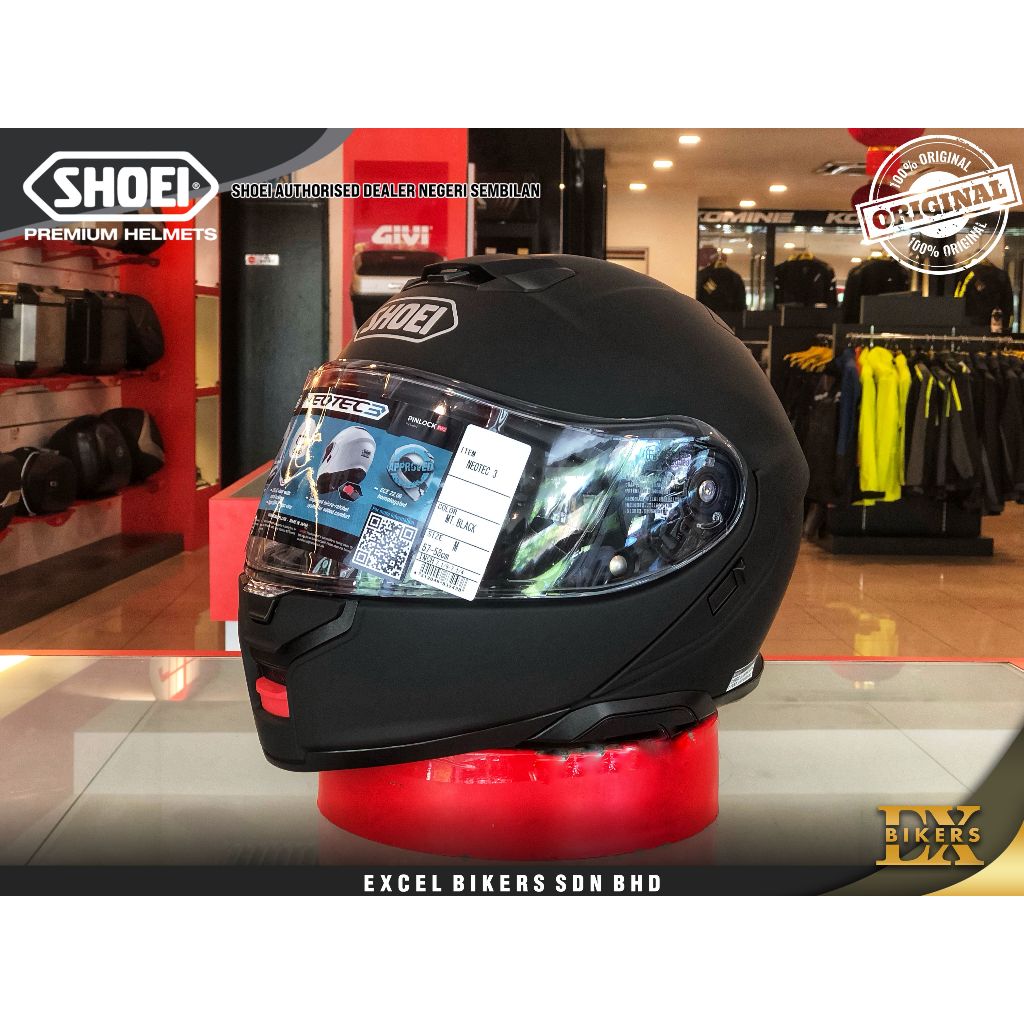 shoei flip up helmet malaysia Neotec 3 Grasp TC10 Blue suitable for men. SHOEI HELMET NEOTEC 3 MT.BLACK