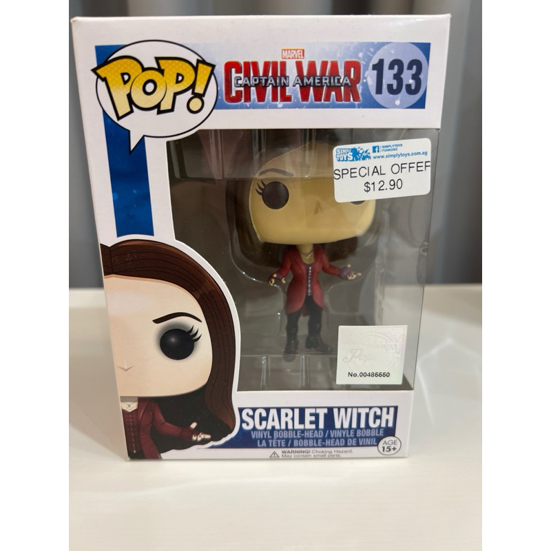 Figurine Funko pop Scarlet Witch (Captain America civil War) 1147 - Collection