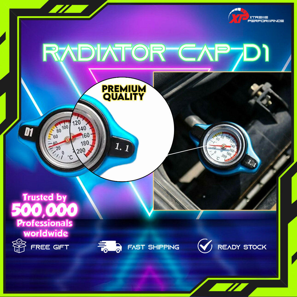 RADIATOR CAP D1 SPEC WITH DISPLAY 1.3 TYPE B LONG | Shopee Malaysia