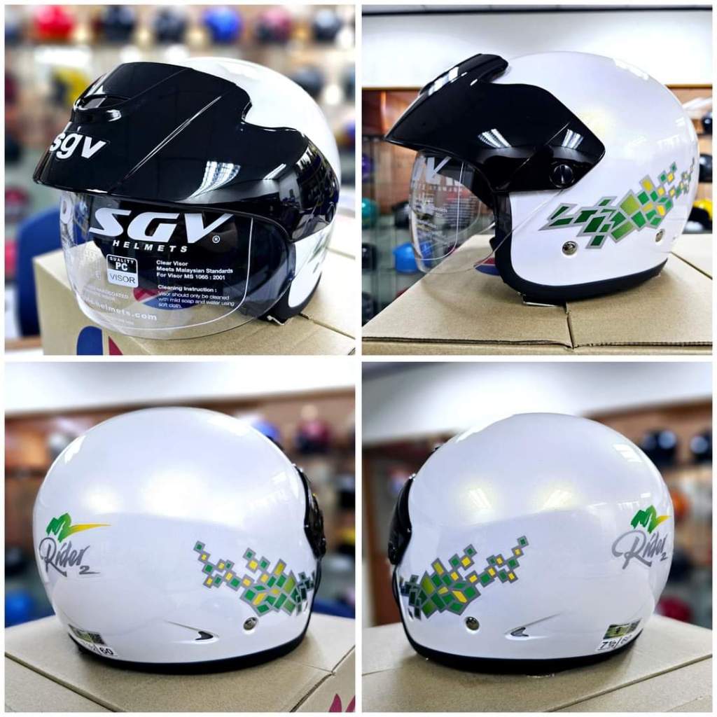( READY STOCK )SGV RIDER 2 KETUPAT HELMET | Shopee Malaysia