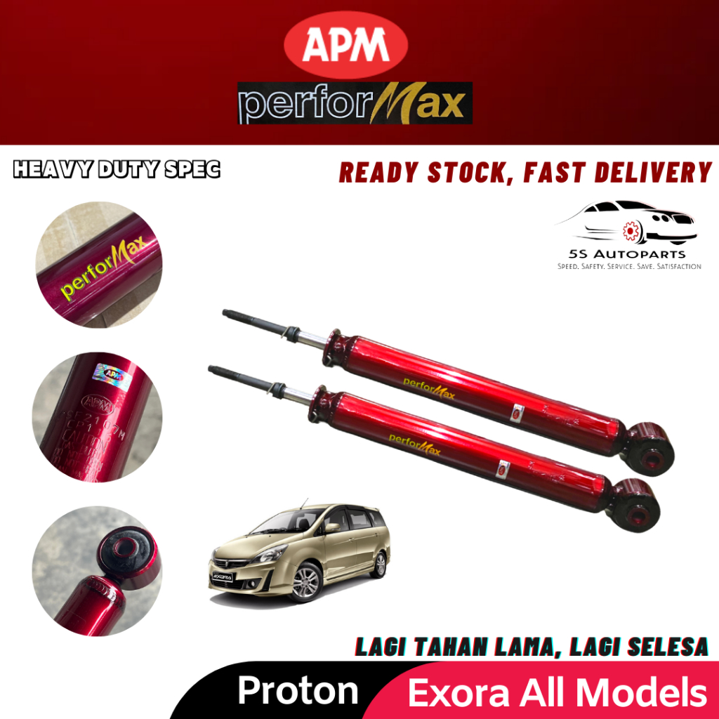 APM Performax Proton Exora Heavy Duty Rear Sport Absorber Set ( 2 PCS ...