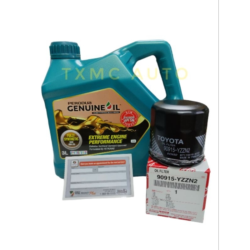 Original Engine Oil Fully 0w20 Perodua 3L Axia/Bezza 1.0 (Sabah/Sarawak ...