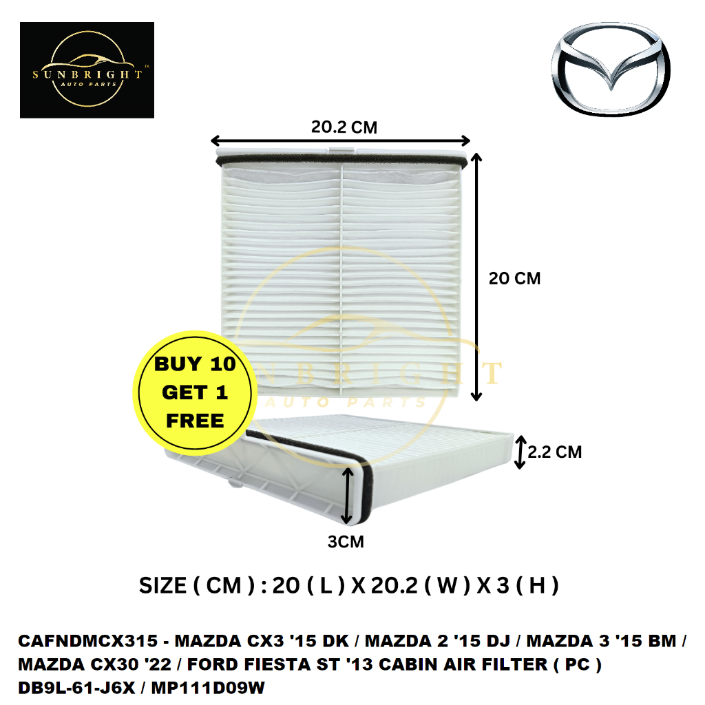 MAZDA CX3 '15 DK/ MAZDA 2 '15 DJ/MAZDA 3 '15 BM/MAZDA CX30 '22/FORD