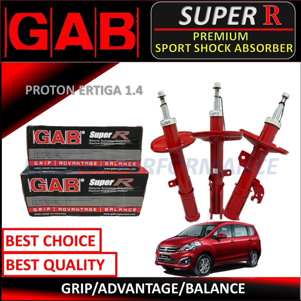 SET ORIGINAL GAB SUPER R ABSORBER DEPAN/FRONT ABSORBER / REAR ABSORBER ...