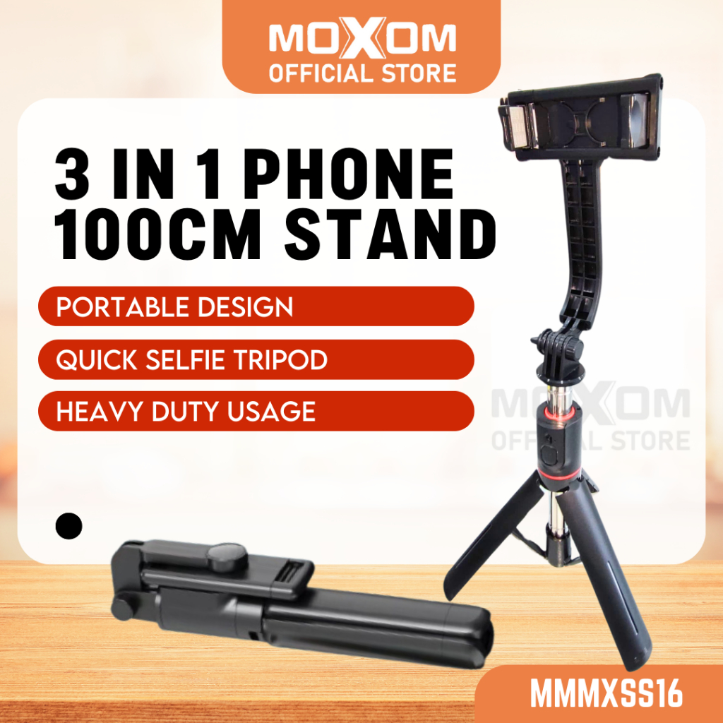 MOXOM Travel Selfie Stick Monopod Tripod Stand Holder For Phone