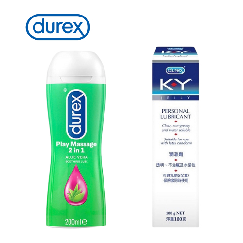 Durex KY Jelly Lubricant 100g / Durex 2 in 1 Play Massage Aloe Vera