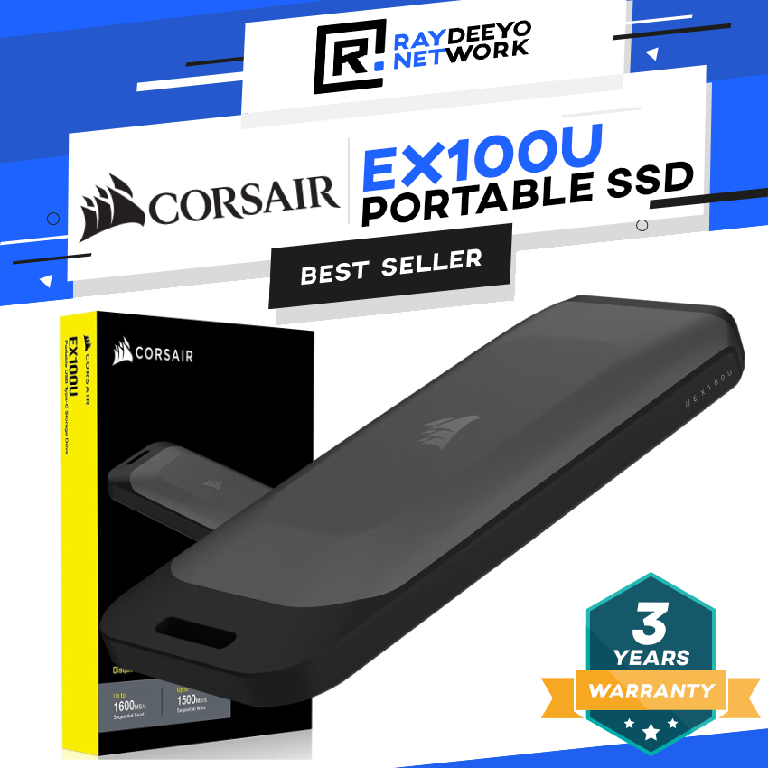 Corsair EX100U Portable SSD Solid State Storage Drive (1TB/2TB/4TB ...