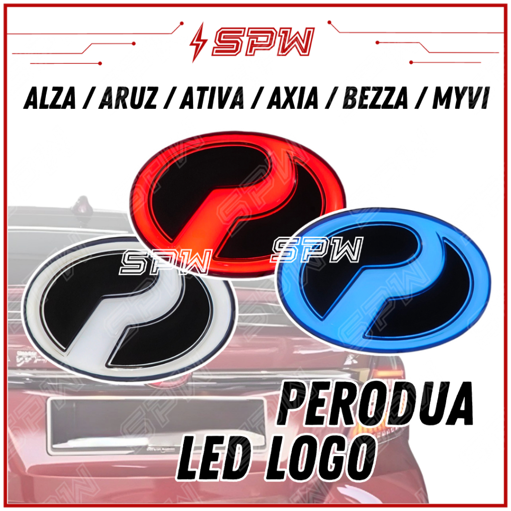 Perodua LED LOGO EMBLEM Myvi Alza Ativa Aruz Bezza Axia Ativa DRL ...